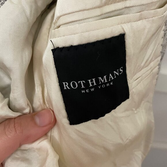 Elegant Light Gray Men's Blazer - Picture 4 of 9